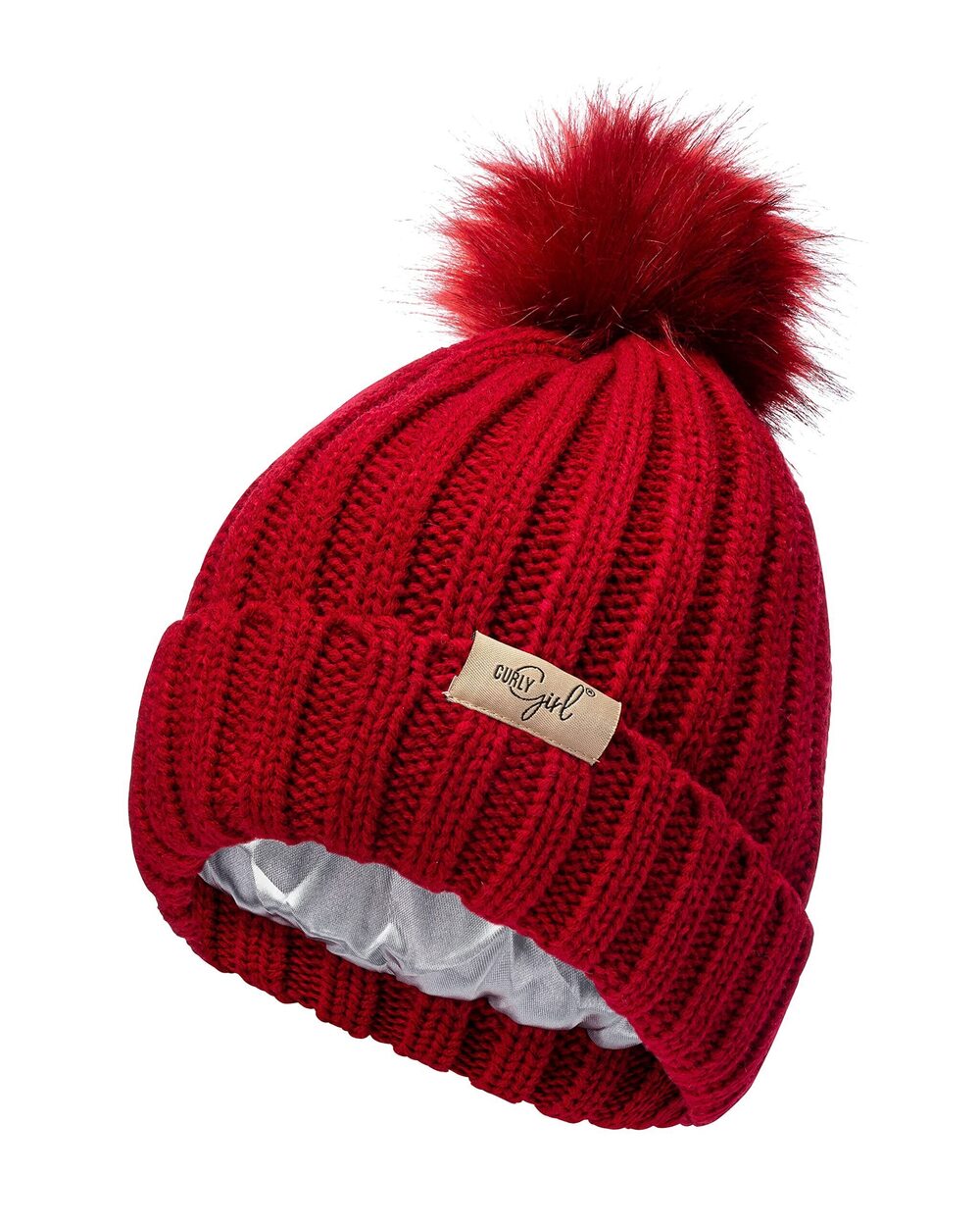 7197 Method Approved Satin Lined Beanie with Pom, Winter Hat for Natural